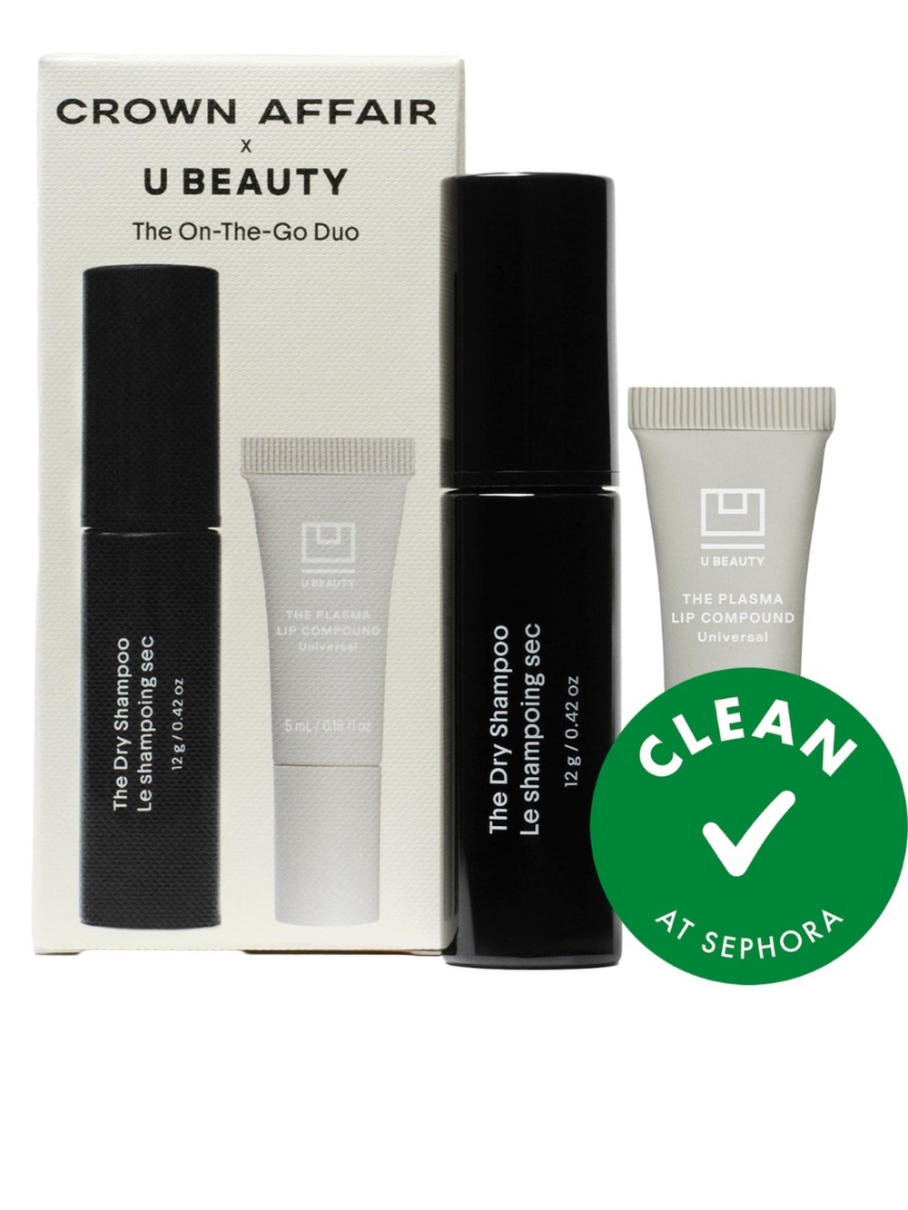 Crown Affair X U Beauty Mini Dry Shampoo,Plasma Lip Compound Set Limited Edition